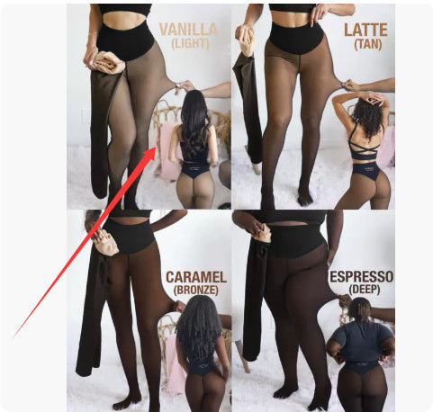 LORA Winter Warm Translucent Leggings