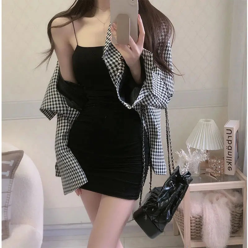 Elegant Sling Sleeveless Mini Dress