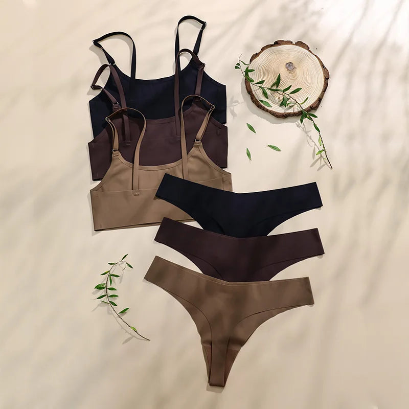 Mauve Women's Underwear Set