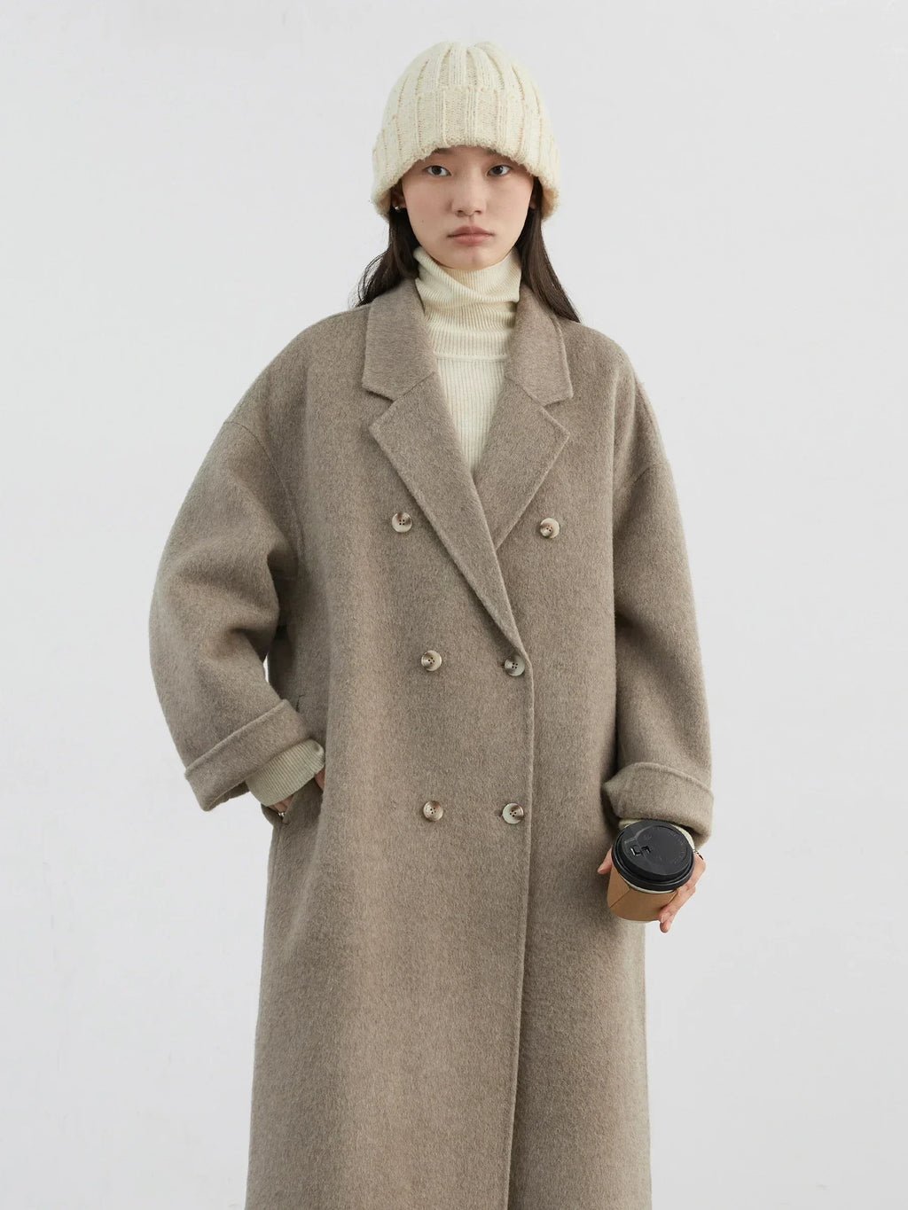 CHICVEN Women Woolen Coat