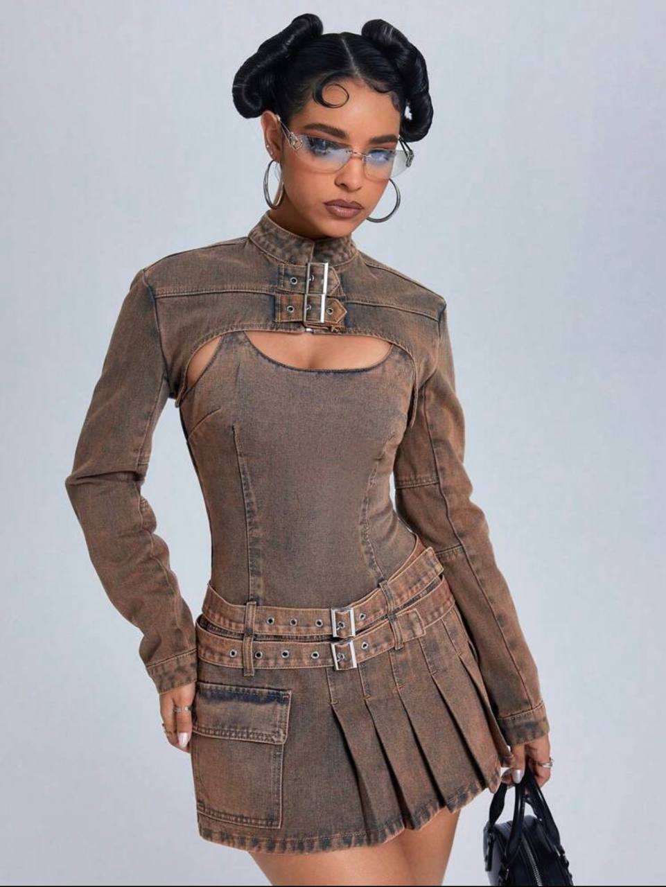 Jeanex Women's Vintage Two Piece Denim